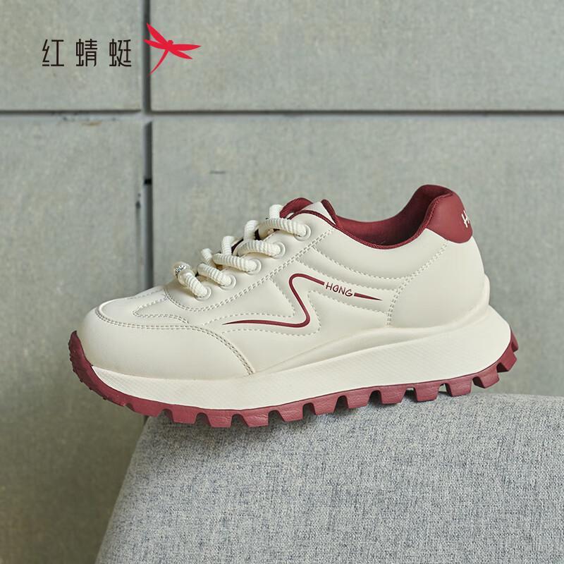 Red Dragonfly Women s Thick-soled Dad Shoes BQ6808300 37