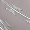 High-Security Galvanized Double Helix Razor Wire