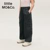 little MO&Co. Kids' Cotton Straight-Leg Cargo Pants