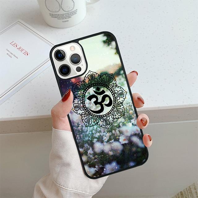 

Floral Om Yoga Hindu Aum om yaga Phone Case For iPhone 17 Air 14 15 16 13 12 Cover For iPhone 17 Air 14 Pro Max Plus iPhone 15pro max