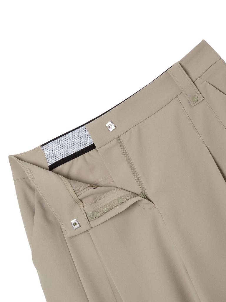 Wide Angle Co Flow Wide Midi Pants L_Beige