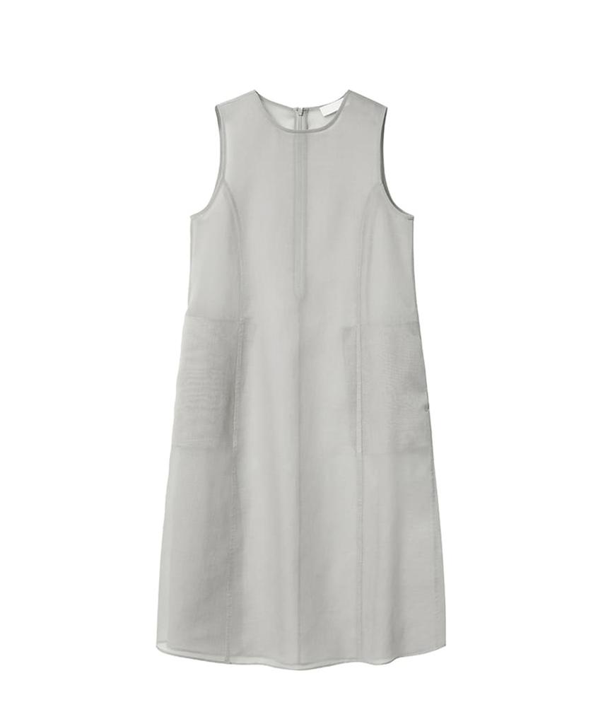 Amomento Sheer Long Dress_Grey