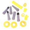 15/18Pcs Caulk Finisher Kit Glass Glue Caulking Nozzle Tips With Connection Bases Replacement For Bathroom Kitchen Doors
