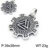 Vintage Nordic Cross Celtic Knot Charm Ornament, Viking Warrior Sword Shield Stainless Steel Men'S Pendant