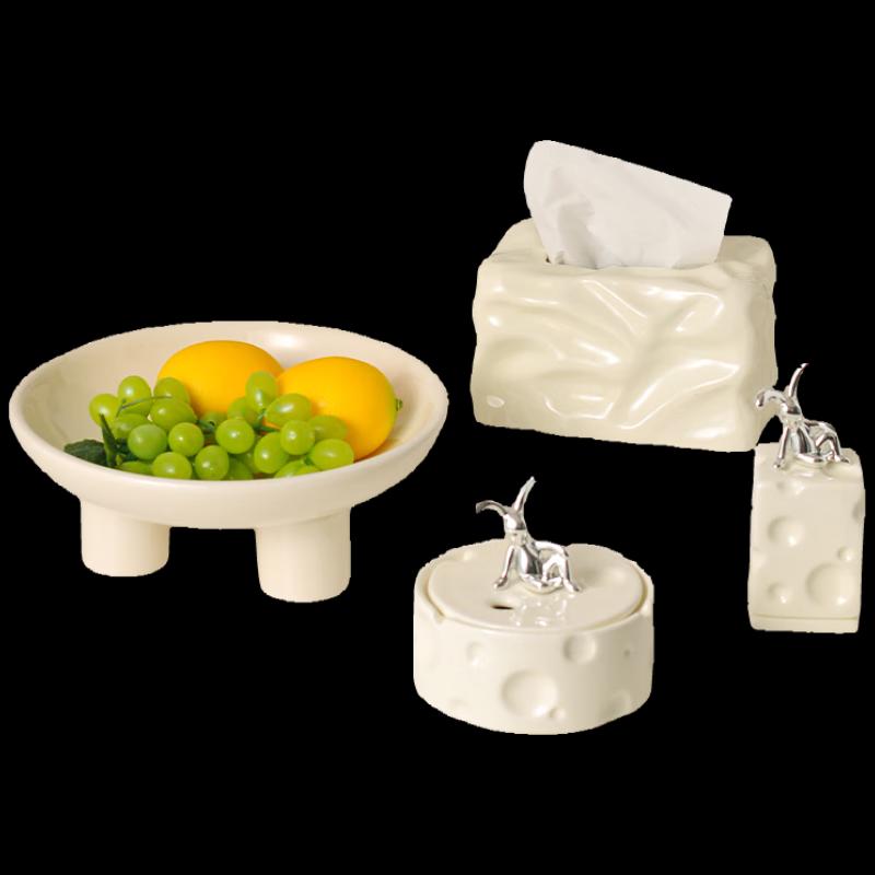Yisanwei Light Luxury Ceramic Tissue Box