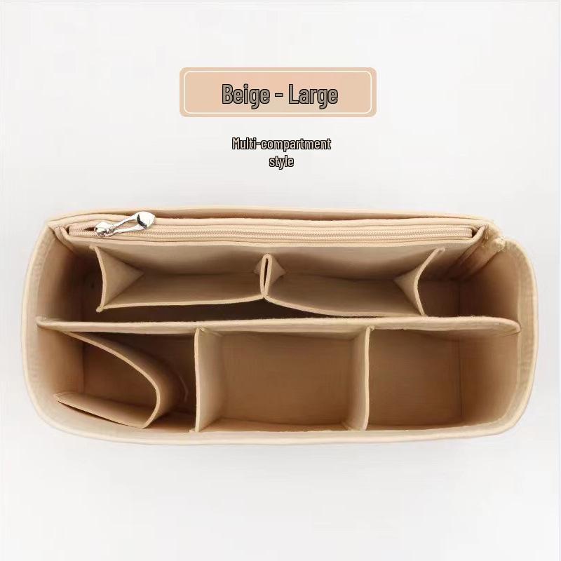 Custom Felt Cosmetic Bag Storage Organizer with Divider