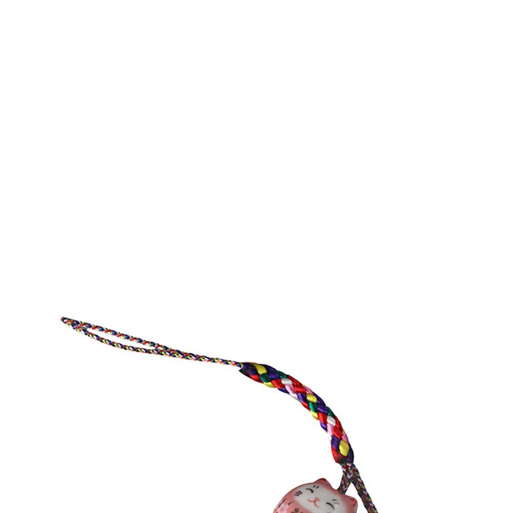 Key Holder Phone Charms Keyring Lucky Cat Keychain Sakura Cat Phone Strap Mobile Phone Lanyards