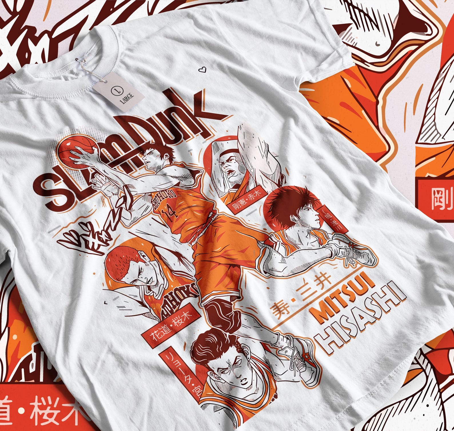 Unisex Tshirt, Sport 90s Anime Lovers, Basketball Anime Tshirt, Otaku Ropa, Graphic Anime Unisex Shirt 2XL