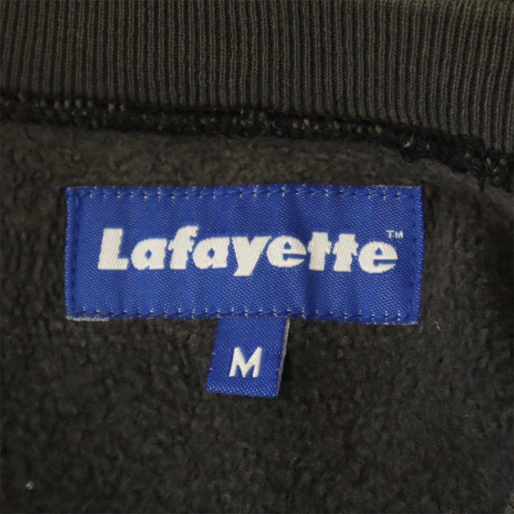 Lafayette Logo Embroidery Long Sleeve Sweat Trainer M Gray Back Brushed Men's Used