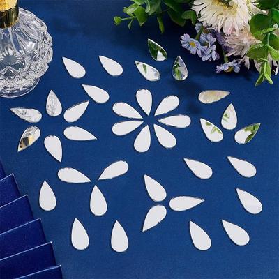 100 Adhesivos de Pared de Espejo Acrílico con Forma de Lágrima: Diseño de Gota de Lluvia 3D, Autoadhesivo, 2.5cm, para Decoración de Habitación Infantil