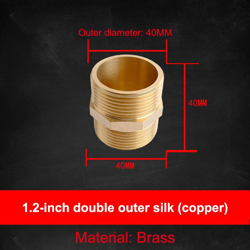 Copper Male Thread Connector Hose Coupler Adaptor Shower Hose Extension Pipe Universal Hose Extender Bathroom Accessories
