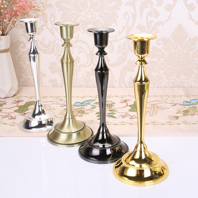 Metal Candle Holder Retro Candle Holder Dinner Hotel Home Decor Romantic Retro Candlestick