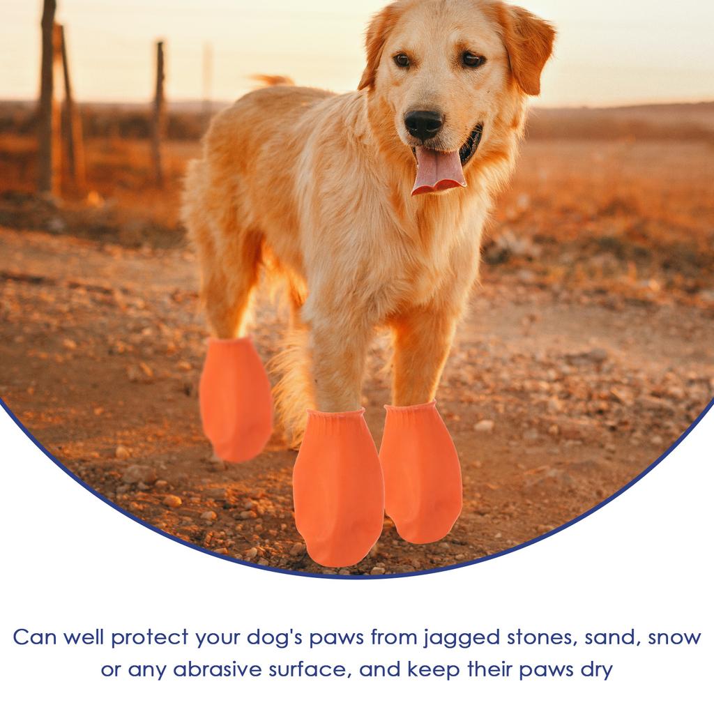 4 Pcs Garden Cover Outdoor Paw Pet Dogs Boots for Small Rain Waterproof