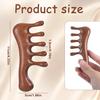 Comb for Locs Wooden Scalp Massage Comb Wide Tooth Loc Combs Anti-Static Hair Detangler Wooden Combs for Scalp Gua Sha Locs Styles for Unisex Use