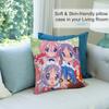 Heißer Lucky Star Kissenbezug Kurzplüsch Sofa Dekorativ Geschenk Zuhause Doppelseitiger Druck Kissen