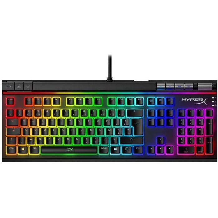 Clavier gaming HYPERX - Personnalisez la barre lumineuse - Mécanique - Noir