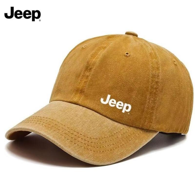 Jeep-style washable soft top cap, unisex baseball cap, versatile new high-quality cap, outdoor peak cap, sun hat Adjustable