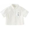 DAVE & BELLA Boy's White Short Sleeve Cotton Shirt