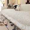 French Antique High-end Skirt Sofa Cushion 2025 New Style Light Luxury High-end Straight Row Cover Four Seasons