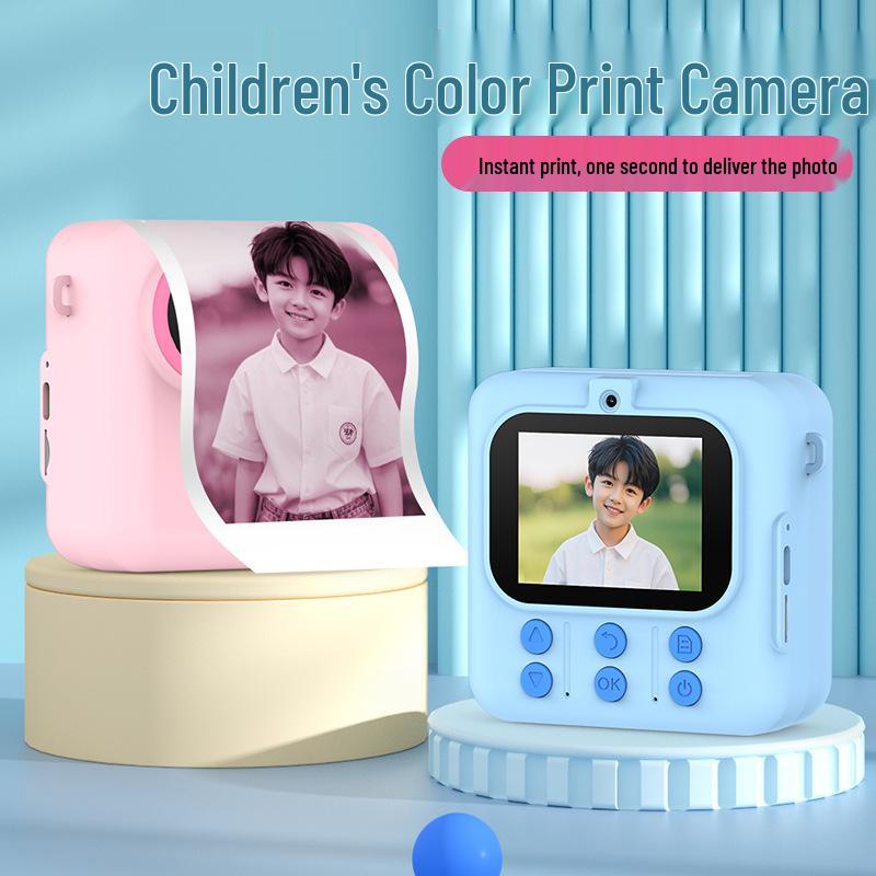 Kids Dual Camera: Cute Mini HD Instant Camera with Thermal Printer (Model M07)