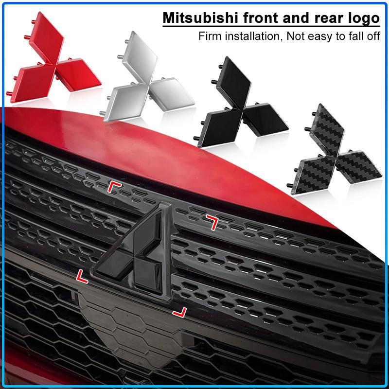 For Mitsubishi Lancer 7 8 I200 Pajero Montero Sport Outlander ASX Mirage Eclipse 1Pcs ABS Car Steering Wheel Cover Center Badge Emblem Sticker