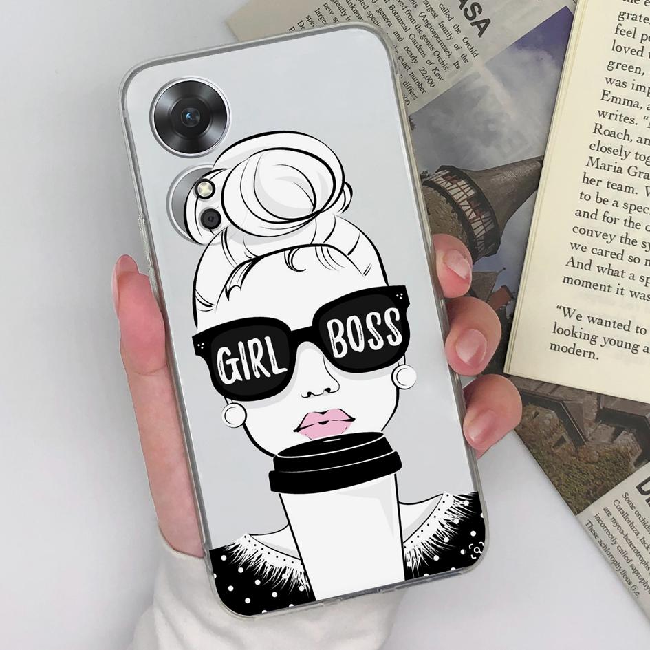 Čirý nárazník na telefon pro OPPO A52 A53 A72 A15 A17 AX5S Pouzdro Fashion Sweet Girls Potištěný měkký silikonový pár Zadní kryt pro nárazník Oppo Coque Fundas