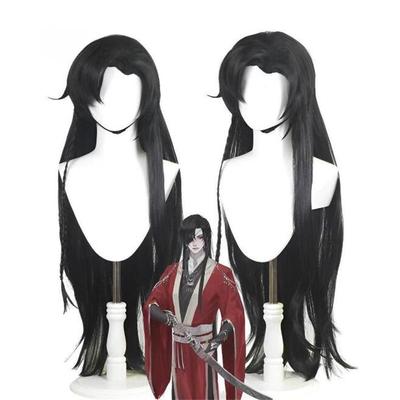 Hua Cheng San Lang Cosplay-Perücke Heaven Officials Blessing Cosplay Tian Guan Ci Fu-Perücke Schwarze hitzebeständige Kunsthaarperücken