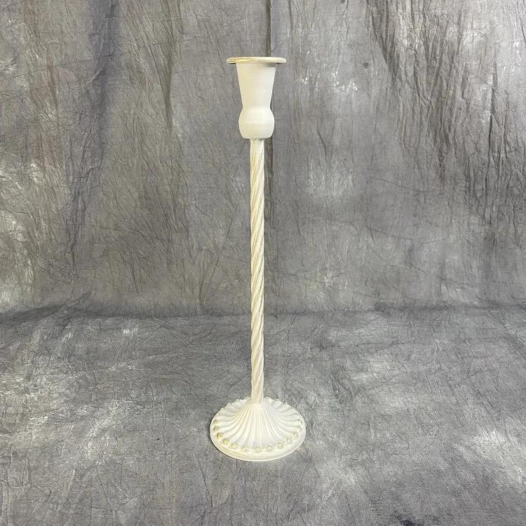 Enkel metall ljusstake Romantiska bröllopsdekorationer Järnkonst Ljusstakar Vardagsrum Ljusmiddagsdekoration