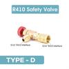 R410/R22 Safety Valve Sealed Brass 1/4 5/16 Inch Air Conditioning Charging Hose Valve Adapter Refrigeration Tool Air Conditioner