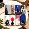 Japansk Bushido Samurai Japan Telefonfodral För Samsung S25,S24,S21,S22,S23,S30,Ultra,S20,Plus,Fe,Lite,Note,10,Svart Fodral