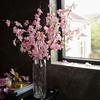 4 Gabeln, Simulation Kirsche, lichtecht, realistisch, dekorativ, Foto-Requisiten, künstliche Sakura-Filiale, Hotelzubehör