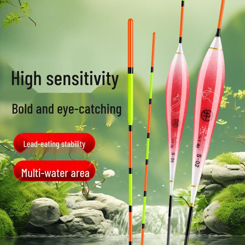 High Sensitivity Nano Fishing Floats Set for Crucian  Carp with Thickened Eye-Catching Design S06 [1.8g Lead]