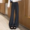 Women's High-Waist Draped Flare Casual Pants