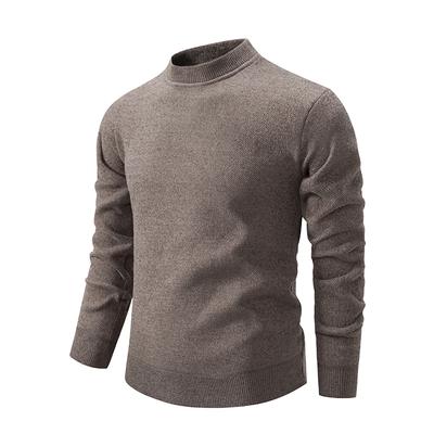 Yeni Stil Artı Kadife erkek Giyim Büyük Boy Kazak Kazak Erkek Düz Renk Triko Slim Fit Yuvarlak Yaka Gevşek M-3XL