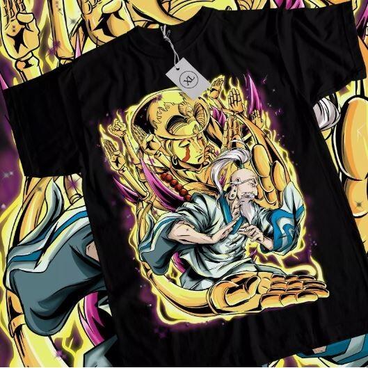 

Isaac Netero T-Shirt Hunter x Hunter Manga Strip Anime Japanese Shirt All Size S