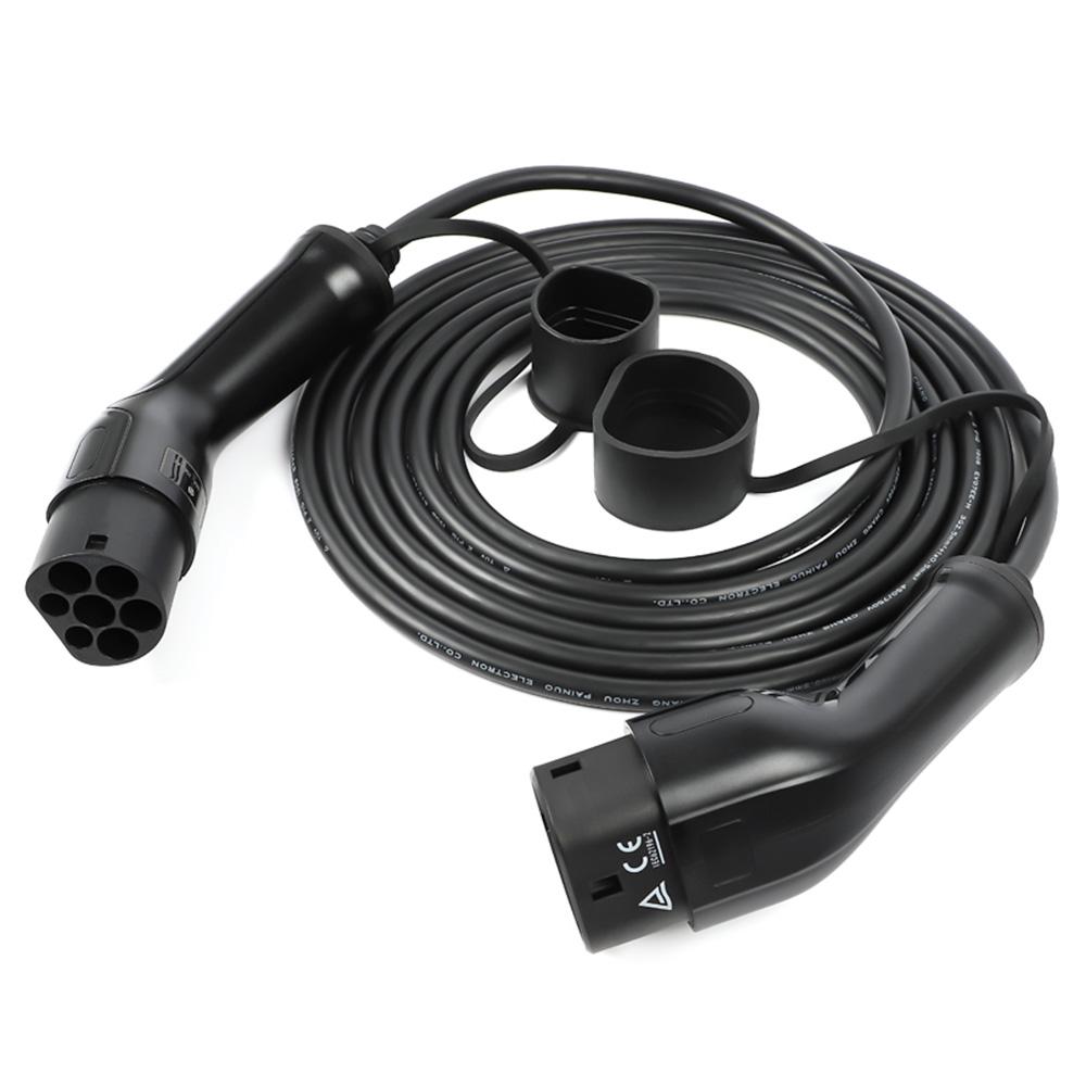 ANDAIIC Mode 3 EV Charger Cable Type 2 To Type 2 IEC62196 32A 3 Phase 5m Length