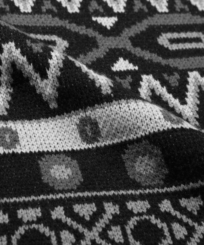TRILLION Vintage Fair Isle Jacquard Crewneck Knit_Black