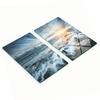 Multifunctional Decorative Glass Cutting Boards Kitchen Sea Storm 2X30X52 Cm