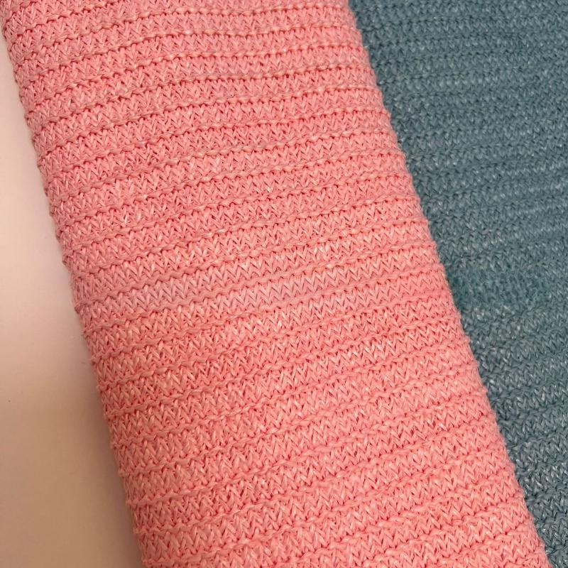 1 Yard PP Raffia Woven Fabric Breathable Eco-Friendly PP Straw Hand Knit Material Handmade DIY Beach Straw Hand Bag Material