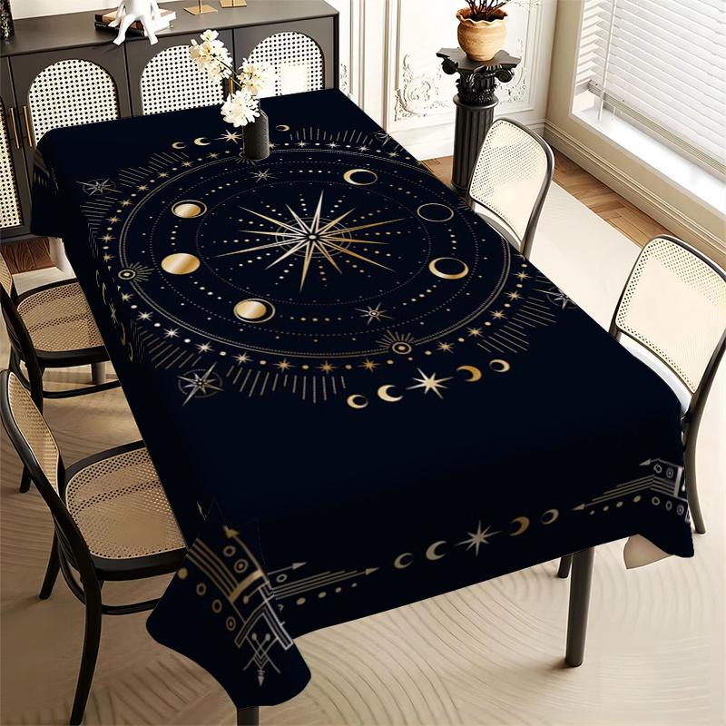 Fabriquée en polyester de première qualité, cette nappe présente un tissage jacquard fin, des broderies florales et des découpes ajourées.. Il est résistant à la chaleur et à la poussière. 140x180cm