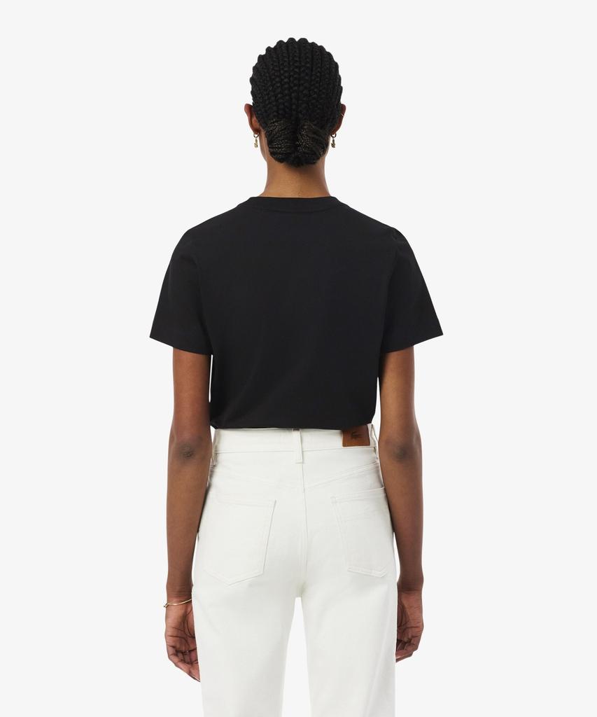 LACOSTE Women'S Soft Branding Short Sleeve T-Shirt Tf5058-56G 031