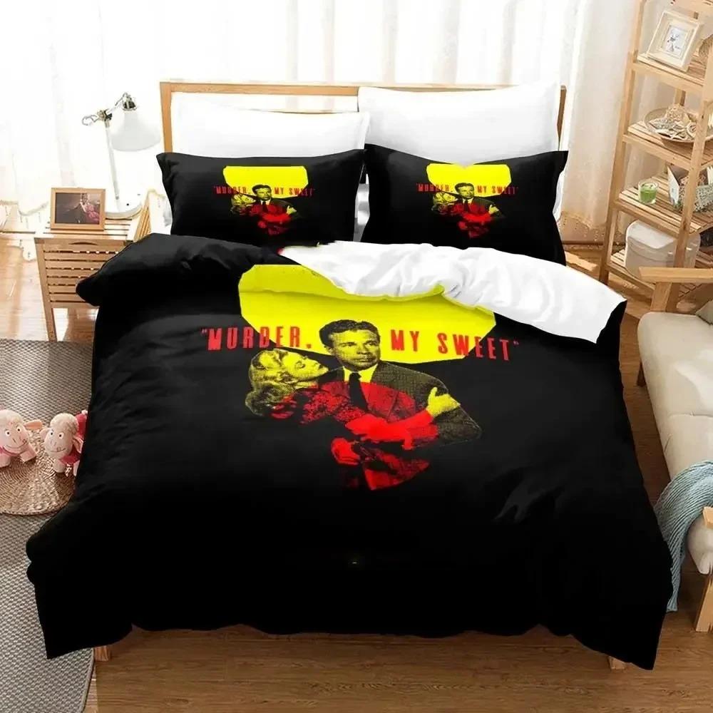

3D Print Movie Murder My Sweet Bedding Set Duvet Cover Bed Set Quilt Cover Pillowcase king Queen Size Boys Adult Bedding Set EU single(135x200cm)