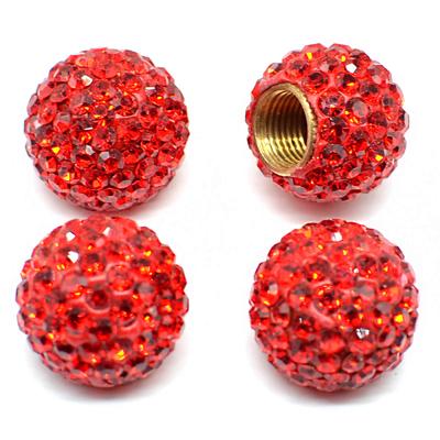 MECHCOS 4 Pack Car Wheel Tire Valve Caps Crystal Rhinestone Car Tire Wheel Valve