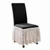 Stretchable Elastic Chair Cover Thickened Full Wrap Stool Cover Chair Cover with Skirt  Home Use