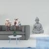 Monkey Statue Figurine Realistic Animal Sculpture Buddhist Collectible Miniature Desktop Decoration