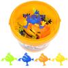 EXCEART Frog Jumping Jumping Frog Toy When Pressed with Your Set of ABS For Birthday New Nursery School Figurine, Frog, Finger, 12, Parent-Child Game,