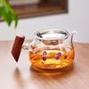 Premium Heat-Resistant Glass Gongfu Tea Pitcher with Side Handle and Koi Fish Strainer, Tea Brewing Set, Tea Ceremony Accessory