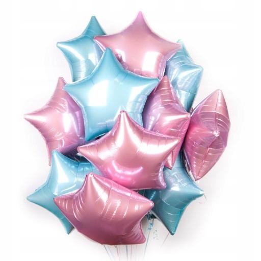 Balon Foliowy Gwiazdka, 48 Cm, Jasny Róż, 1 Szt.
