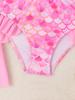 1 Set Bikini per Bambine Costume da Bagno a Tre Pezzi Costume da Bagno Bikini per Bambine Costume da Bagno per Neonate