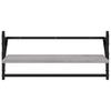 6 Piece Wall Shelf Set with Bars Grey Sonoma Particleboard
